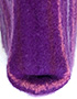 violetter Filz-Shopper mit schmalen Längsstreifen